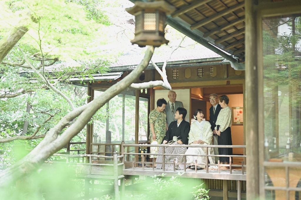 家族の結婚写真